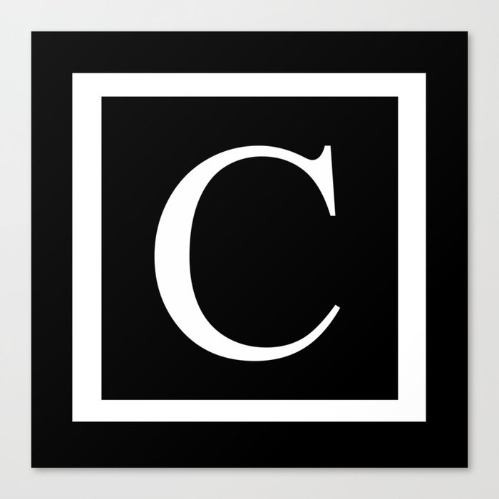 C monogram Canvas Print