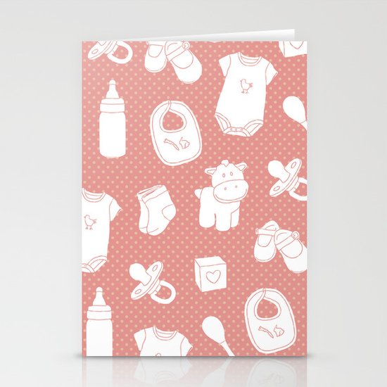 Baby red Stationery Cards