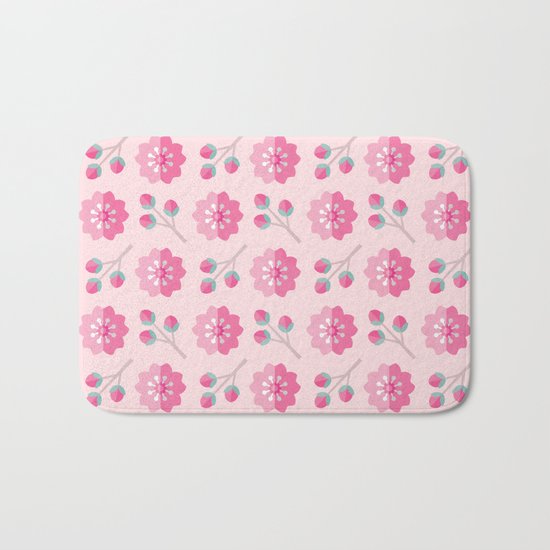 SAKURA CHERRY BLOSSOMS Bath Mat
