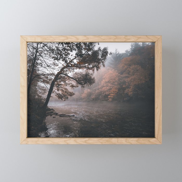 Autumn River Framed Mini Art Print