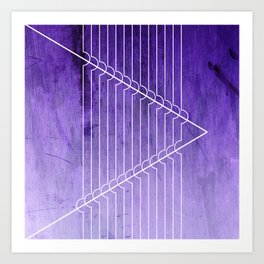 Disrupt - Purple Art Print | Disrupt, Digital, Angular, Unique, Zag, Zig, Lines, Zagonem, Graphicdesign, Abstract 