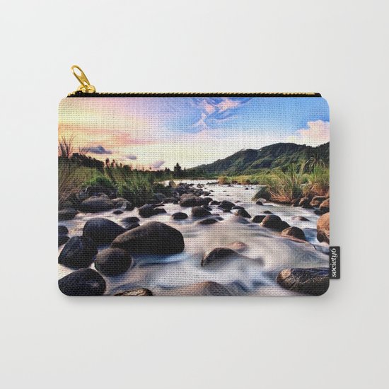 Gorgeous Epic River in Landscape with Sunset Carry-All Pouch