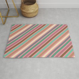 Paul Pattern Smith Rainbow cloth Stripes Rug