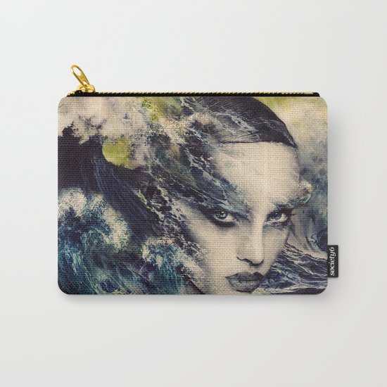 THE STORY OF A LACING WAVE Carry-All Pouch