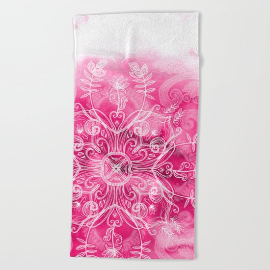 Pink + Patterns Beach Towel