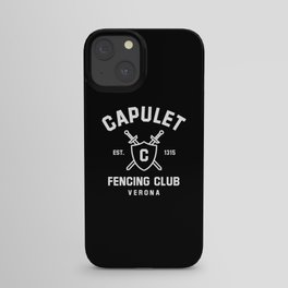 Capulet Fencing Club: Romeo & Juliet - A Funny Bookworm Gift and Theatre Humor iPhone Case