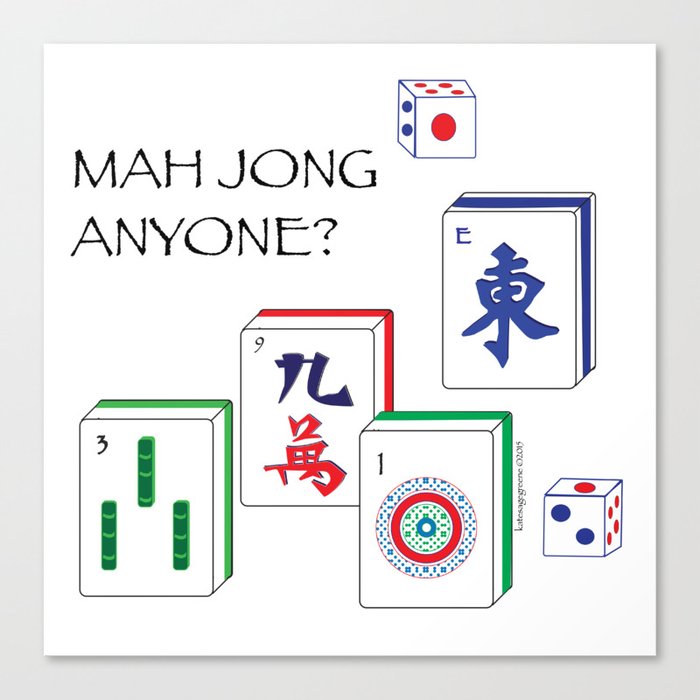 MahJong Anyone? Canvas Print