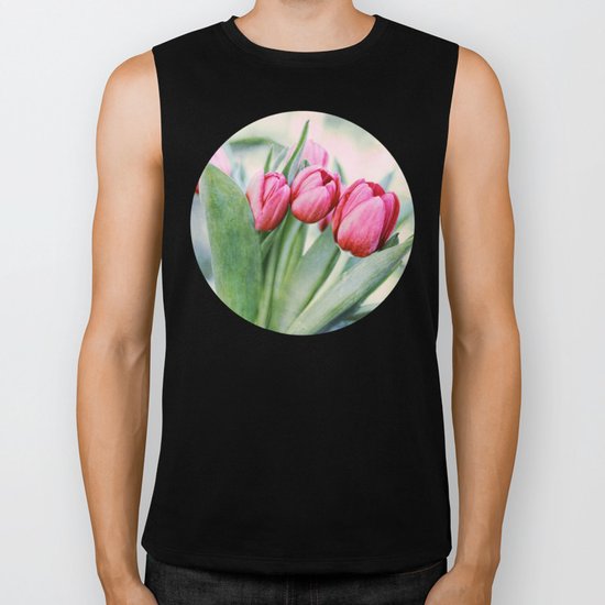 Twilight Tulips Biker Tank