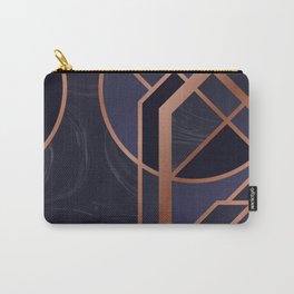 Violet Art Deco Carry-All Pouch | Geometry, Paintedtexture, Retro, Watercolor, Luxury, Graphicdesign, 1920S, Marbling, Gold, 20S 