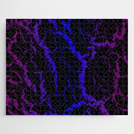 Cracked Space Lava - Purple/Blue Jigsaw Puzzle