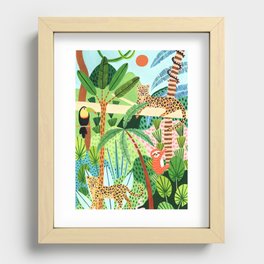Jungle Pals Recessed Framed Print