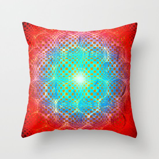 Alien Egg Cluster Throw Pillow