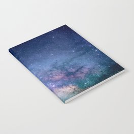 Blue Nebula Stars Space Notebook