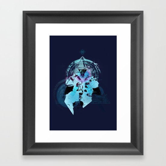 Illuminati Astronaut Framed Art Print