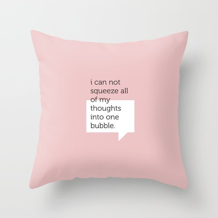 Pink Bubble /  Throw Pillow