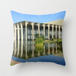 Brazil Photography - Federal Government Office In Brasília Throw Pillow