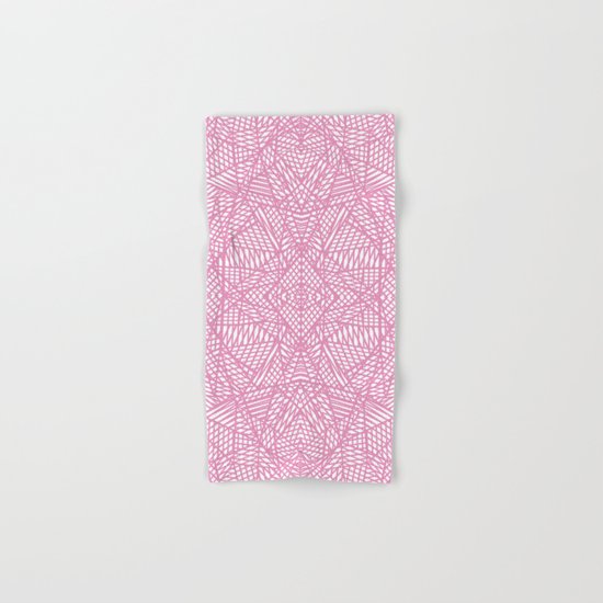 Ab Lace Pink Hand & Bath Towel