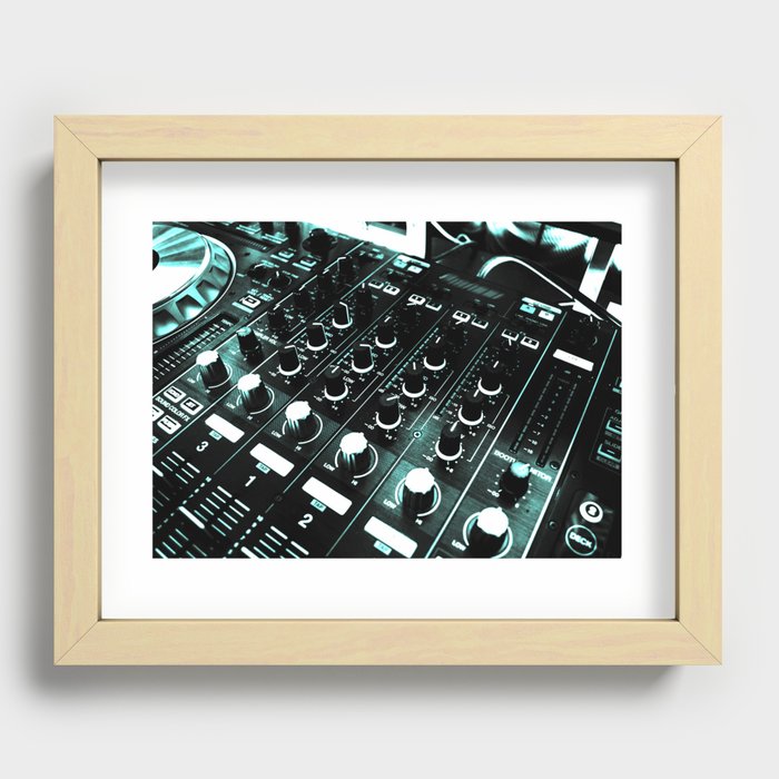 sound mixer Recessed Framed Print