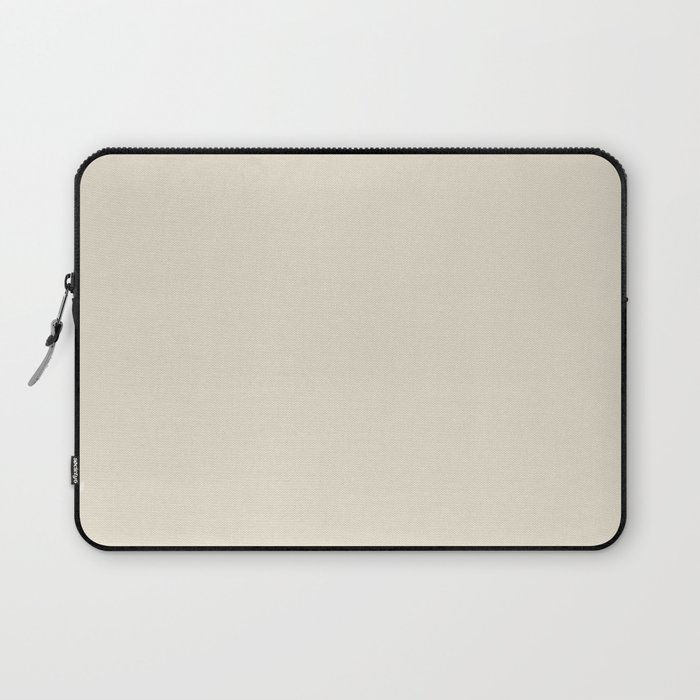 Creamy Off White Ivory Solid Color Pairs PPG Brandied Pears PPG1086-2 - One Single Shade Hue Colour Laptop Sleeve