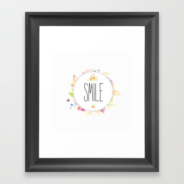 Smile Framed Art Print