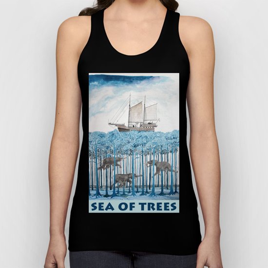 Sea of Trees Unisex Tank Top