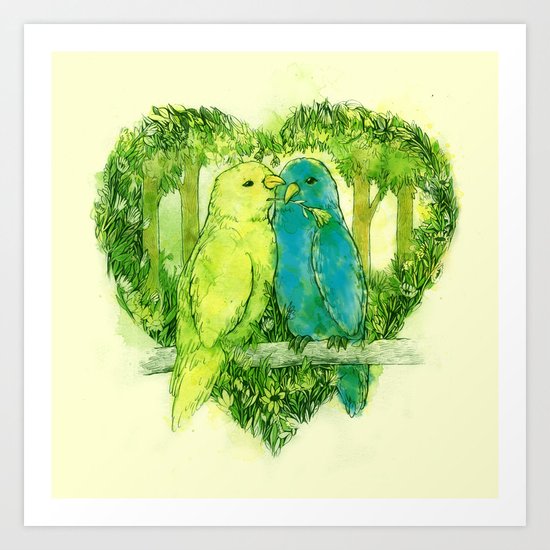 I Love You @Tweet Art Print