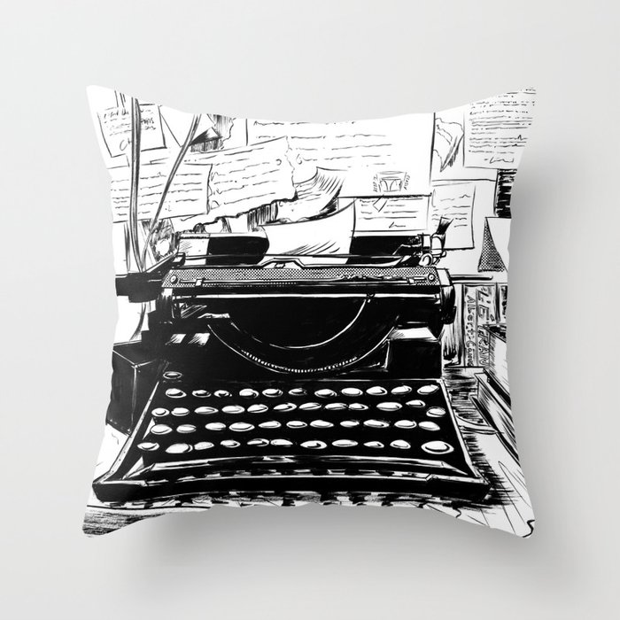 Shakespeare and Company Throw Pillow