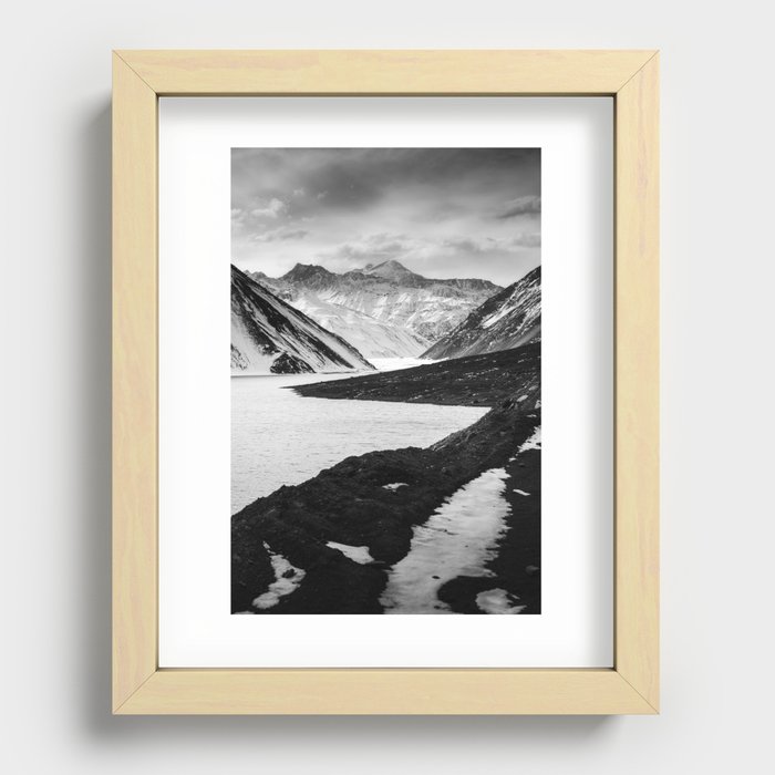 The mountain 1 B&W Recessed Framed Print