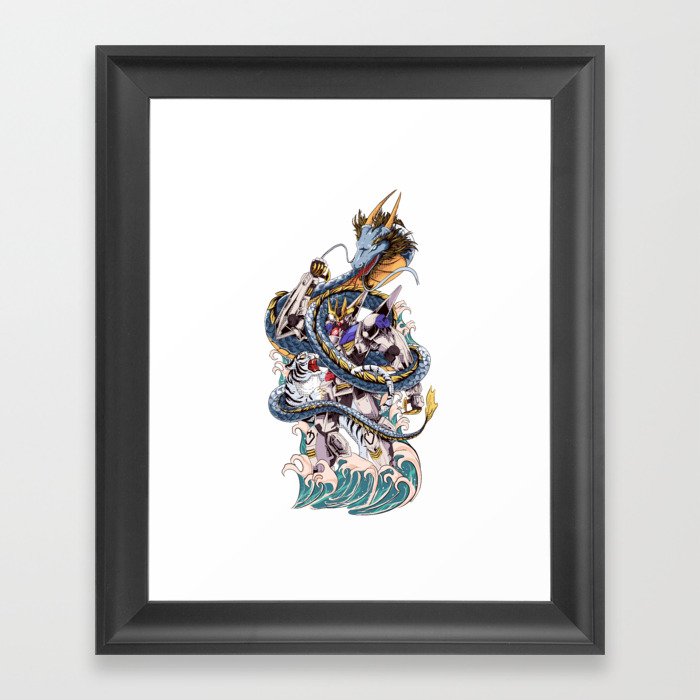 Barbatos Lupus Rex Dragon Power Framed Art Print
