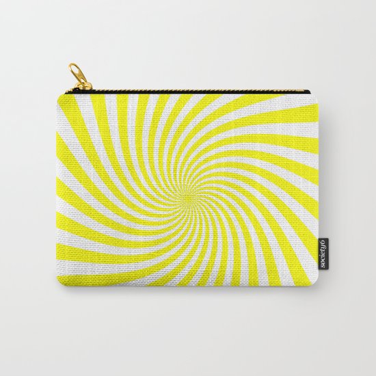 Swirl (Yellow/White) Carry-All Pouch