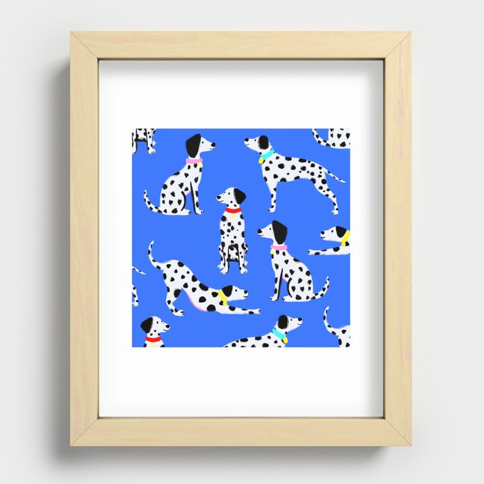 Dalmation print  Recessed Framed Print