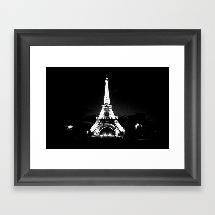 Paris Black & White Framed Art Print
