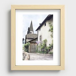 Italian Wine Country in Bolzano, Italy Recessed Framed Print