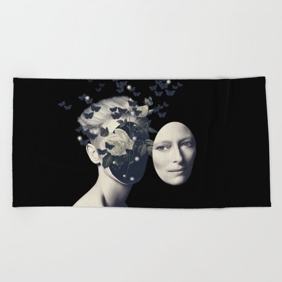 We Only Come Out at Night Beach Towel