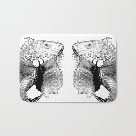 Iguanas (animals) Bath Mat