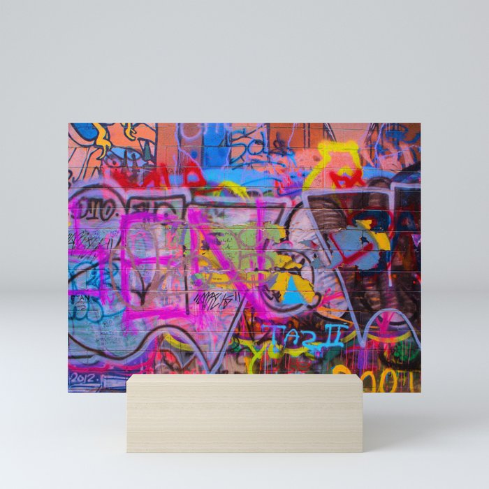 Bright Graffiti Mini Art Print