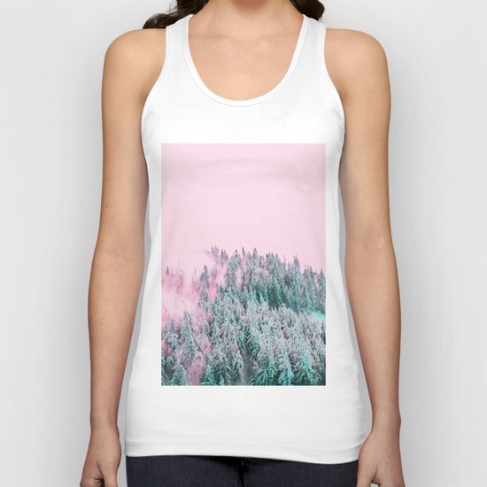 Forest Fog V5 #society6 #decor #buyart Unisex Tank Top