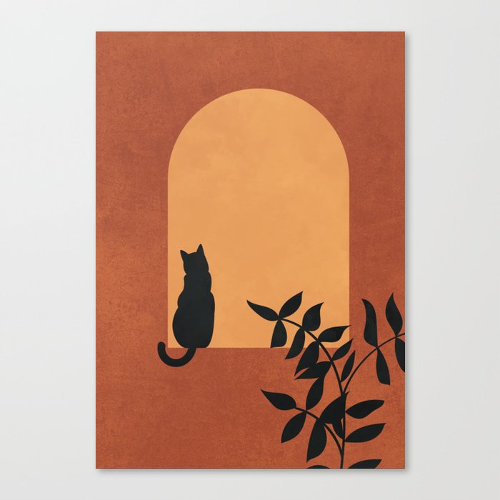 Cat Chilling Canvas Print