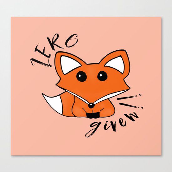 ZERO Fox Given Canvas Print