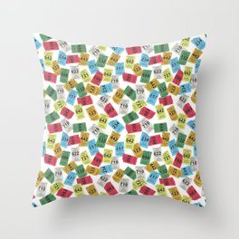 Moving Stickers Throw Pillow