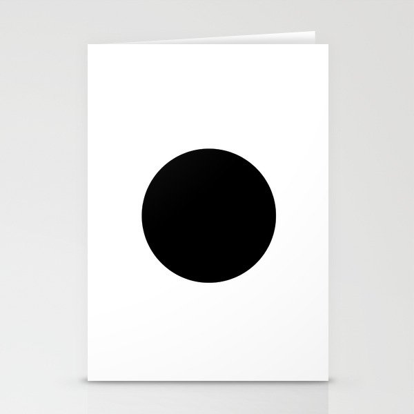 Black Circle Stationery Cards