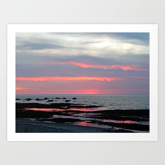 Texture Filled Clouds Art Print