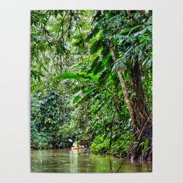 Kayaking through the Rainforest Poster