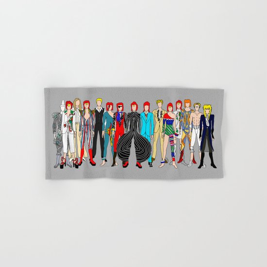 Gray Bowie Group Fashion Outfits Hand & Bath Towel
