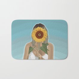 MY Sunflower! Bath Mat