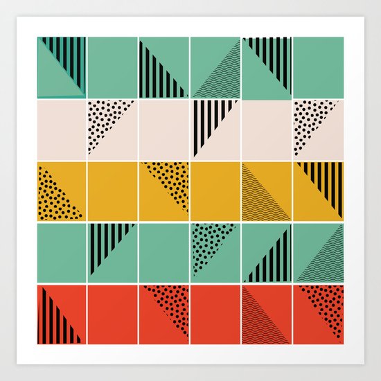 Blossom mosaic Art Print