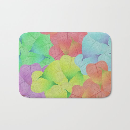 Leaf Pattern Bath Mat