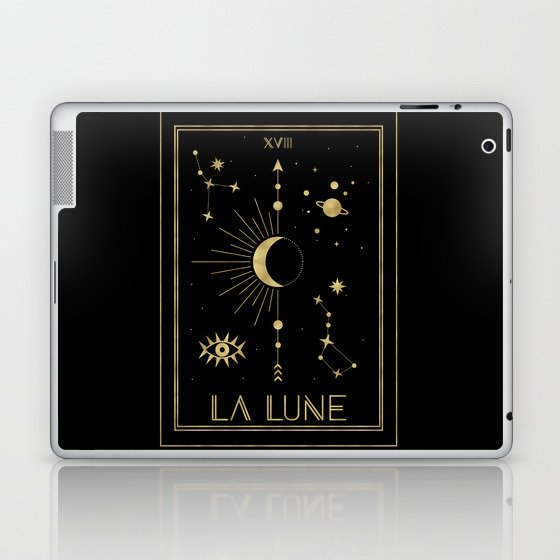 The Moon or La Lune Gold Edition Laptop & iPad Skin