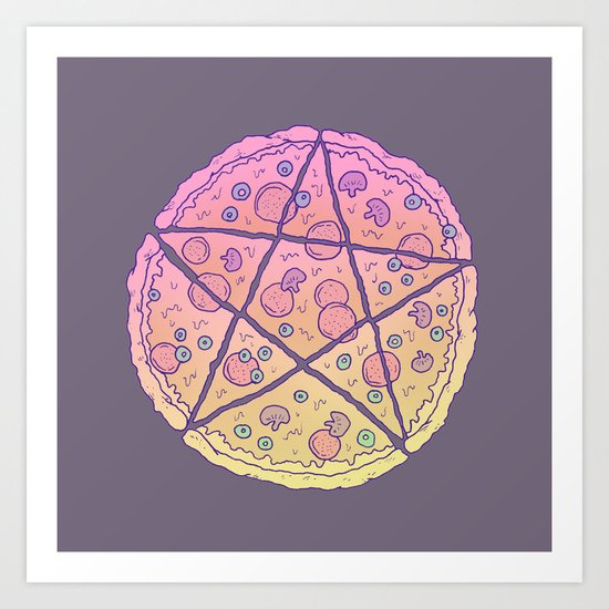Pizza Power! Art Print
