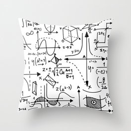 Physical Formulas and Phenomenon Math Equation - Physics  Throw Pillow